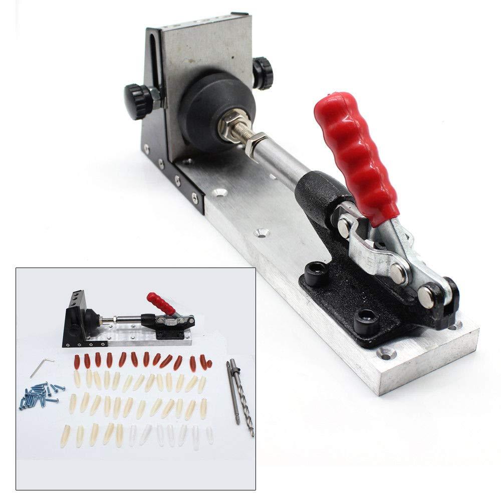Pocket Hole Drill Jig Joinery System Woodworking Portable Drilling Bit Kit