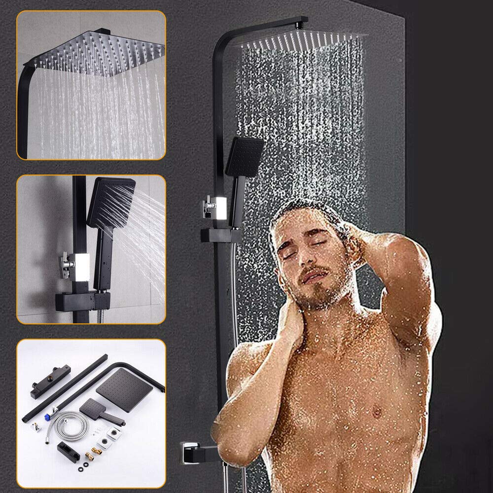 25cm Duschsystem mit thermostatischem