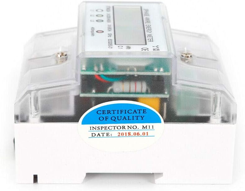 Digitaler 3-Phasen Stromzähler 4-Draht Messgerät Drehstromzähler mit digitalen LCD