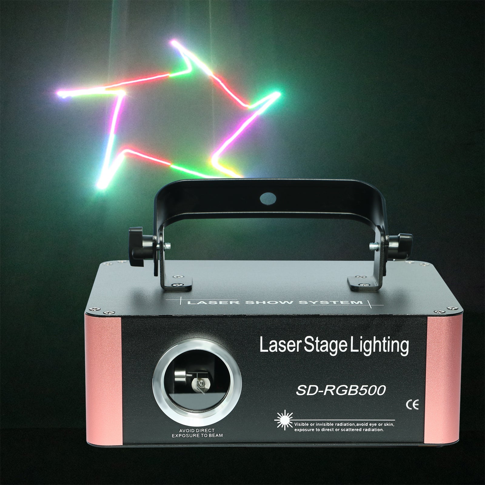 500mW SD-Karte Animation Laserprojektor Disco Lights