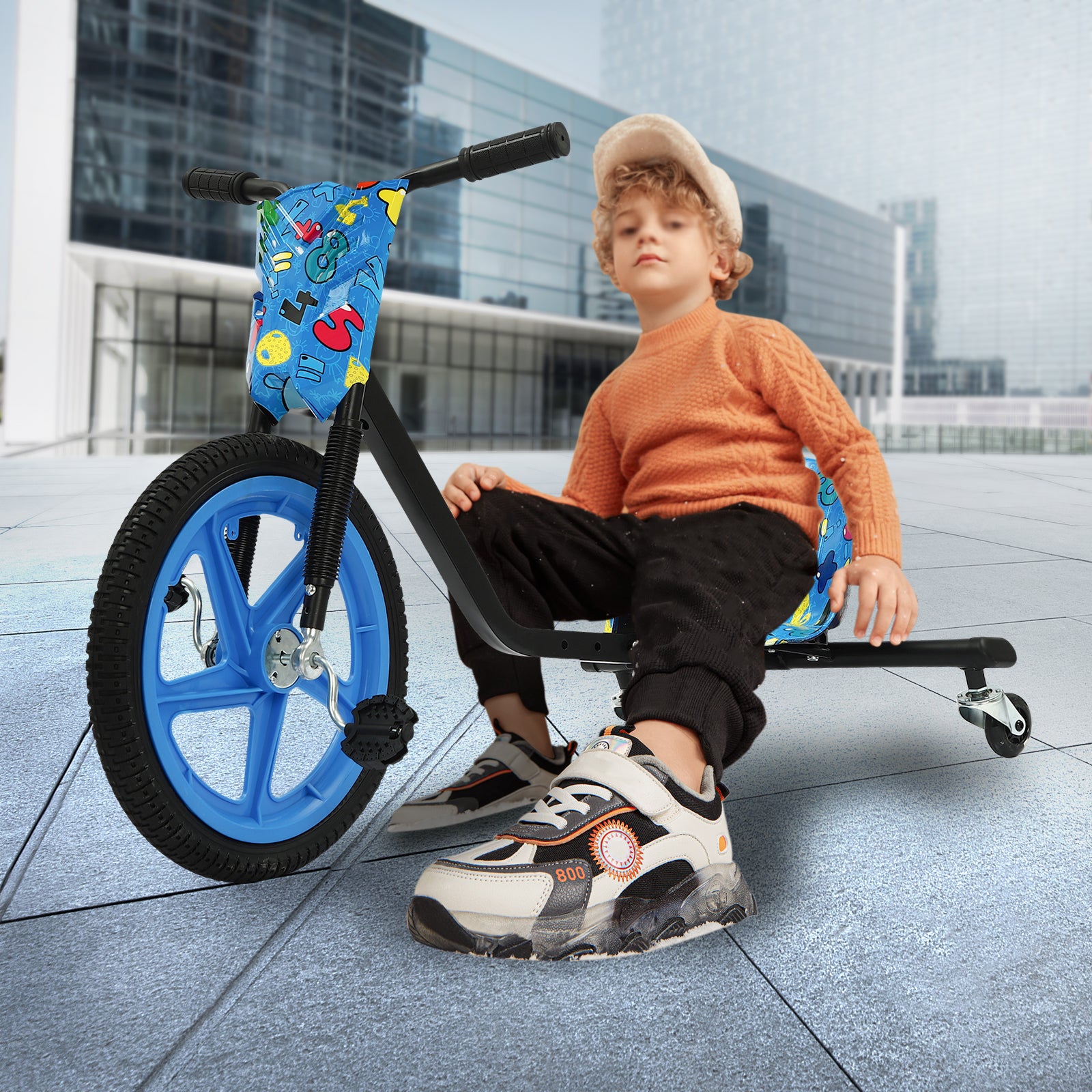 Auffahrbares Spielzeug für Jungen und Mädchen, Kleinkind Großes Rad auf Dreirad