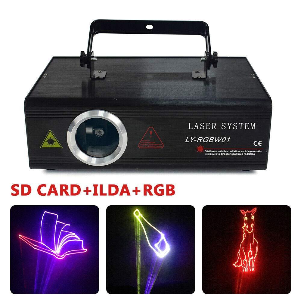 500mw SD-Karte RGB-Animation DMX ILDA Laserprojektor DJ Party Bühnenbeleuchtung