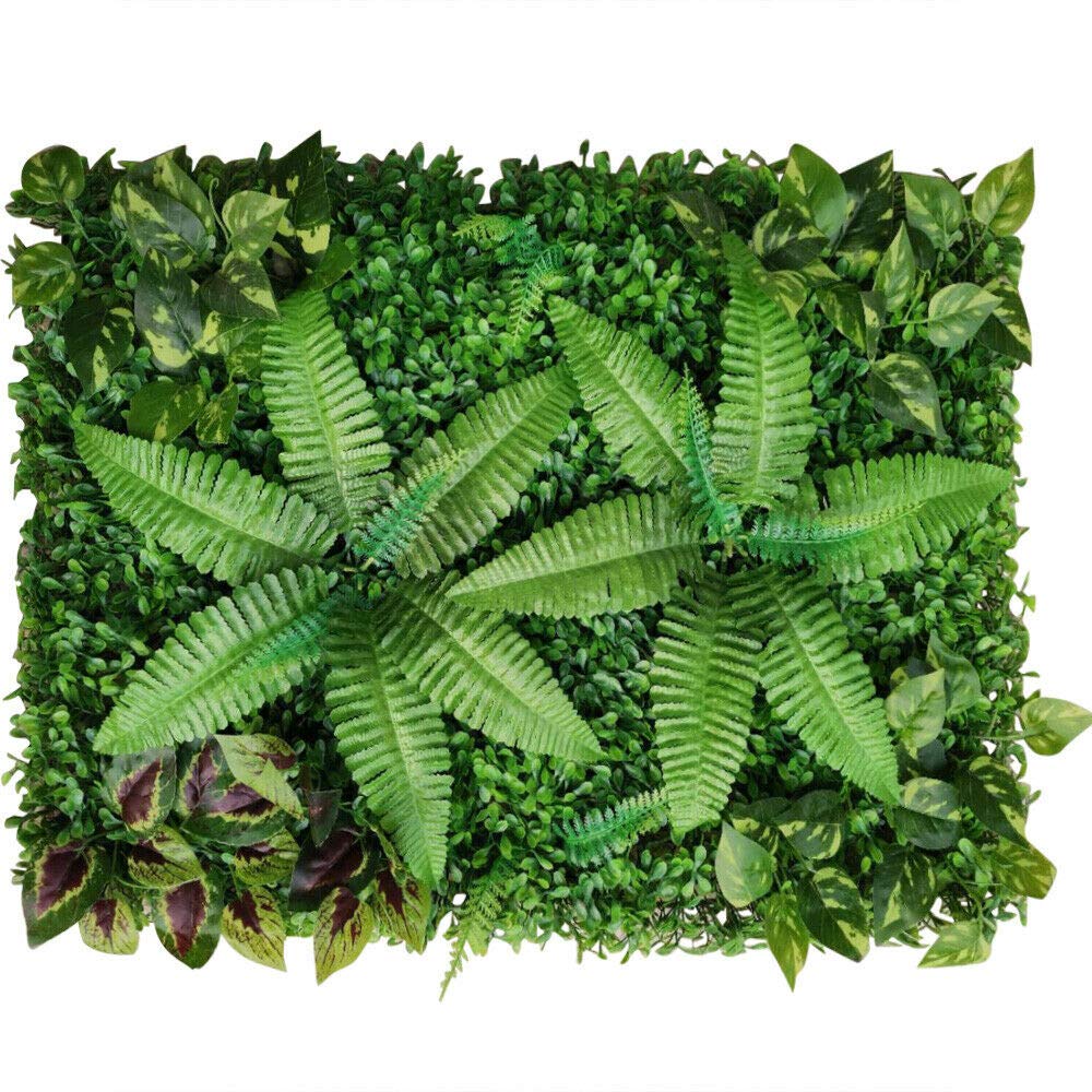 Künstliche Blattpflanzen Wand Pflanzenwand Sichtschutz Künstliche Pflanzen 60 * 40 cm (9 Stück)