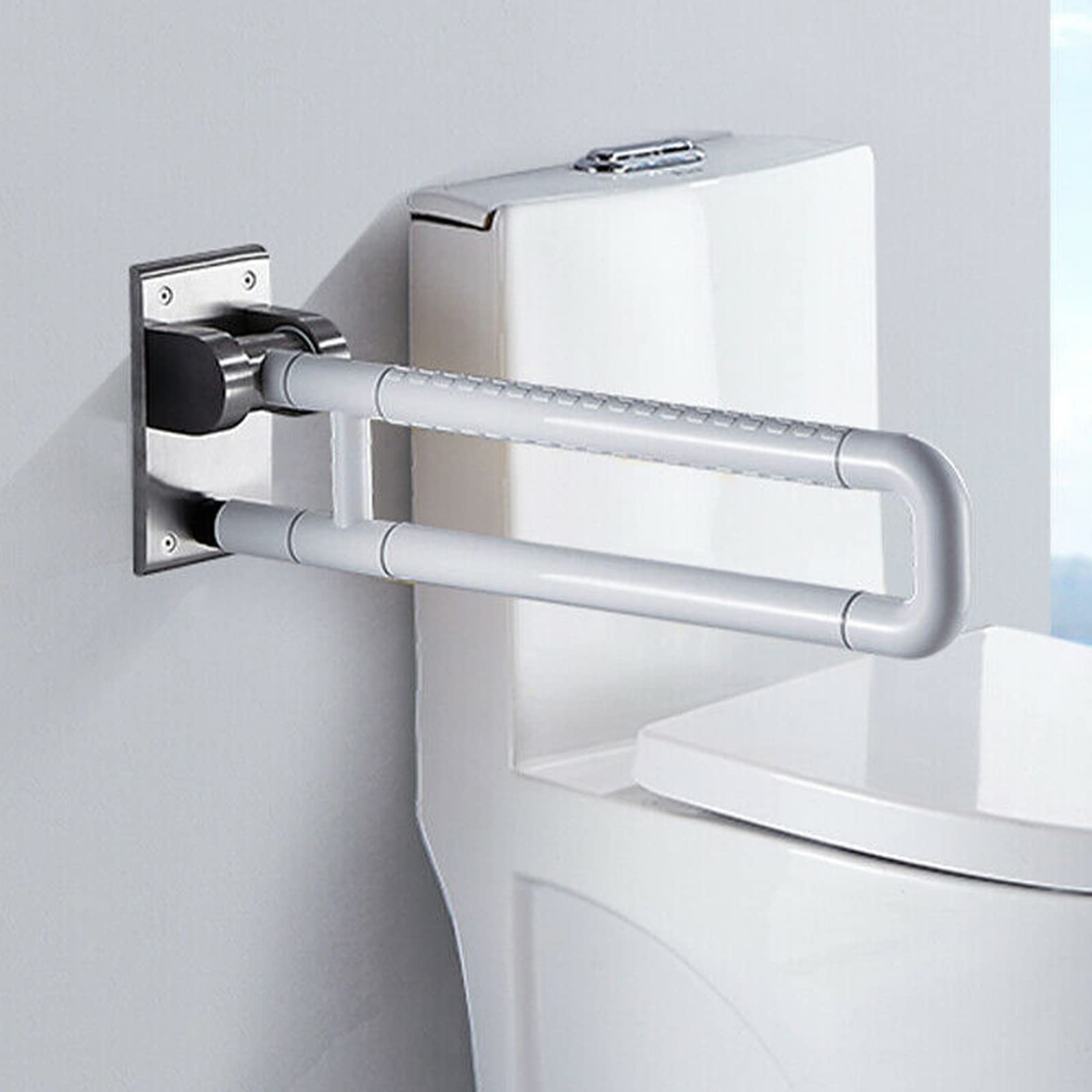 Toilettenstützgriff Wandmontage Bad WC Sicherheitsgriff Haltegriff Edelstahl
