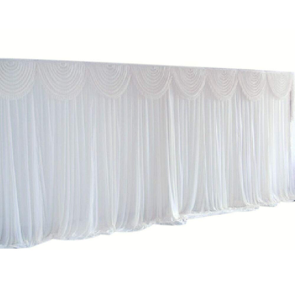 Stoff Backdrop Seide Vorhang Deko Hochzeit Dekoration Hintergrund 3x3meter Weiß