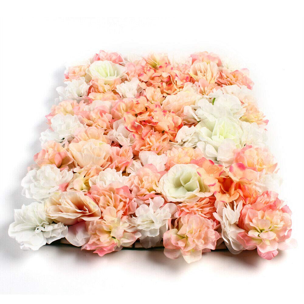 5X künstliche Rosafarbene Hortensie Blumenwandpaneele