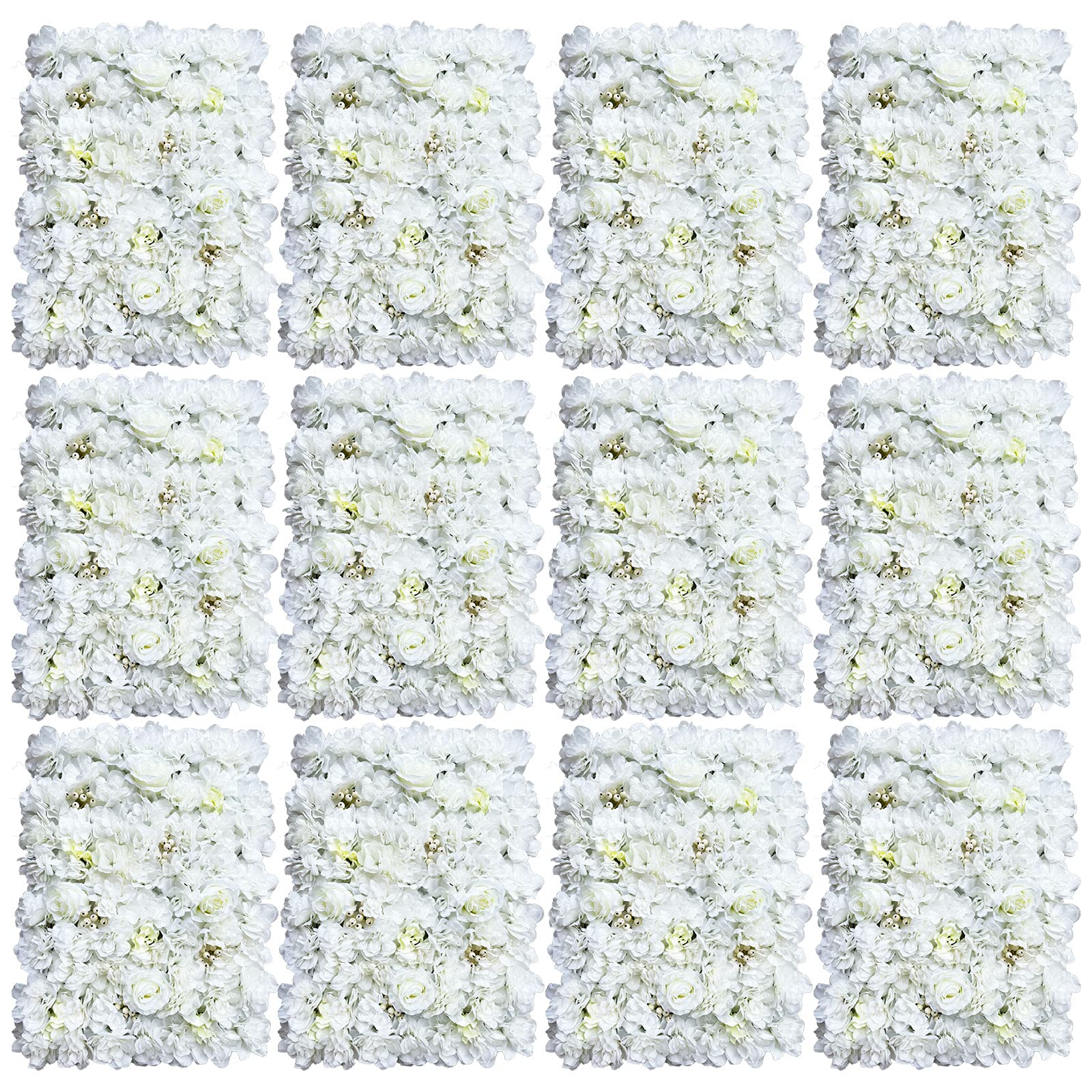 12Pcs 40*60cm Künstliche Blumen Säule Wand Kunstblumen Panel