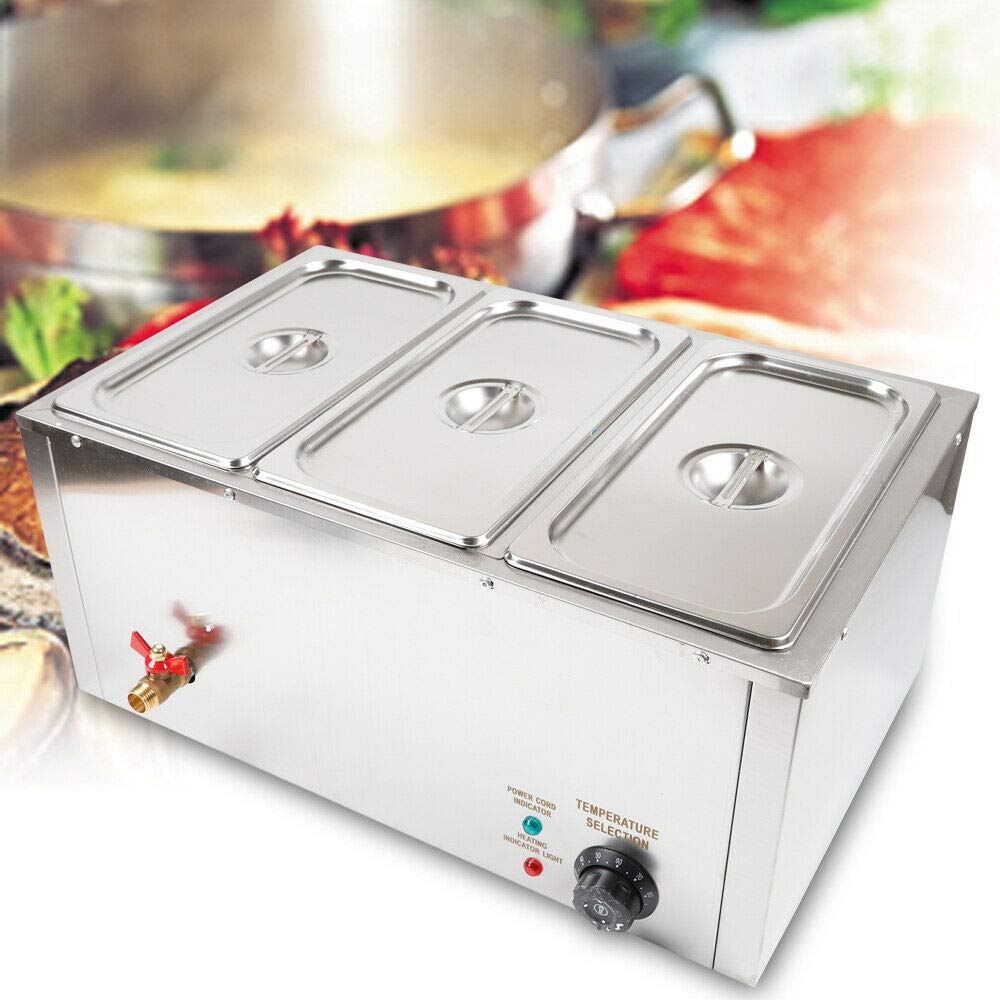 Commercial Food Warmer Electric Buffet Server Catering Stainless Steel 