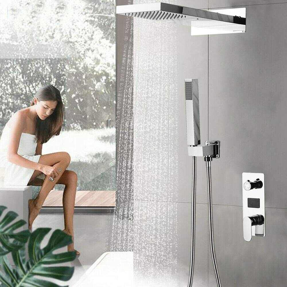 Dusch Armatur Duschset Wandmontage Regendusche Brause Bad Duschsystem