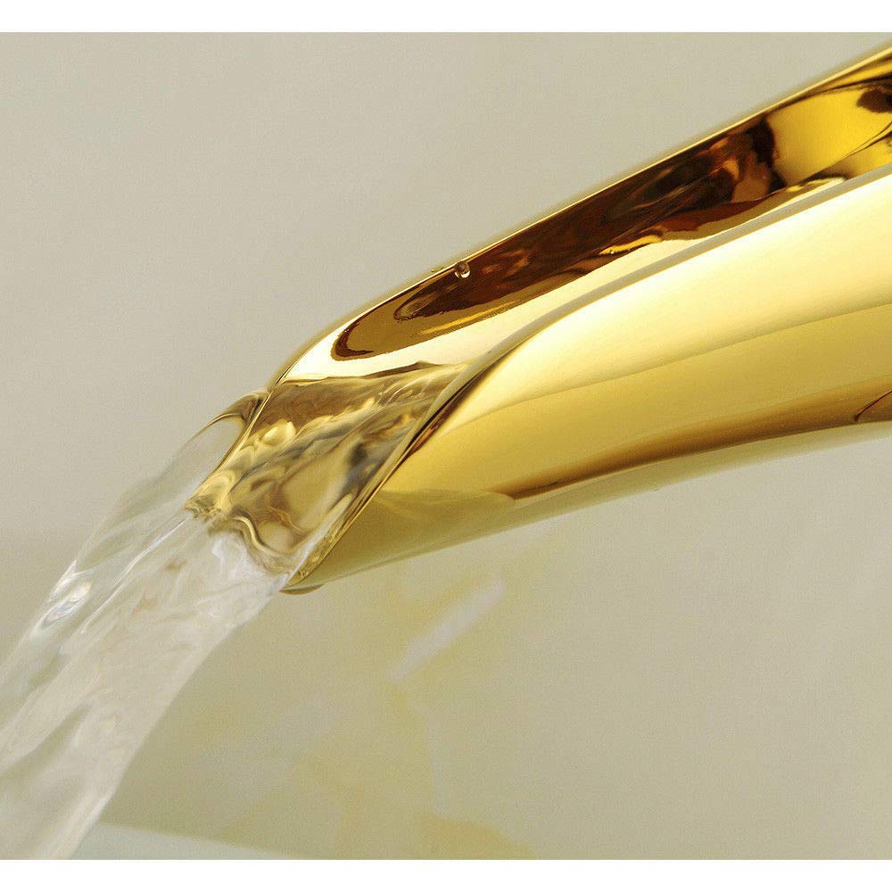 Gold Badewannenthermostat Wasserhahn 