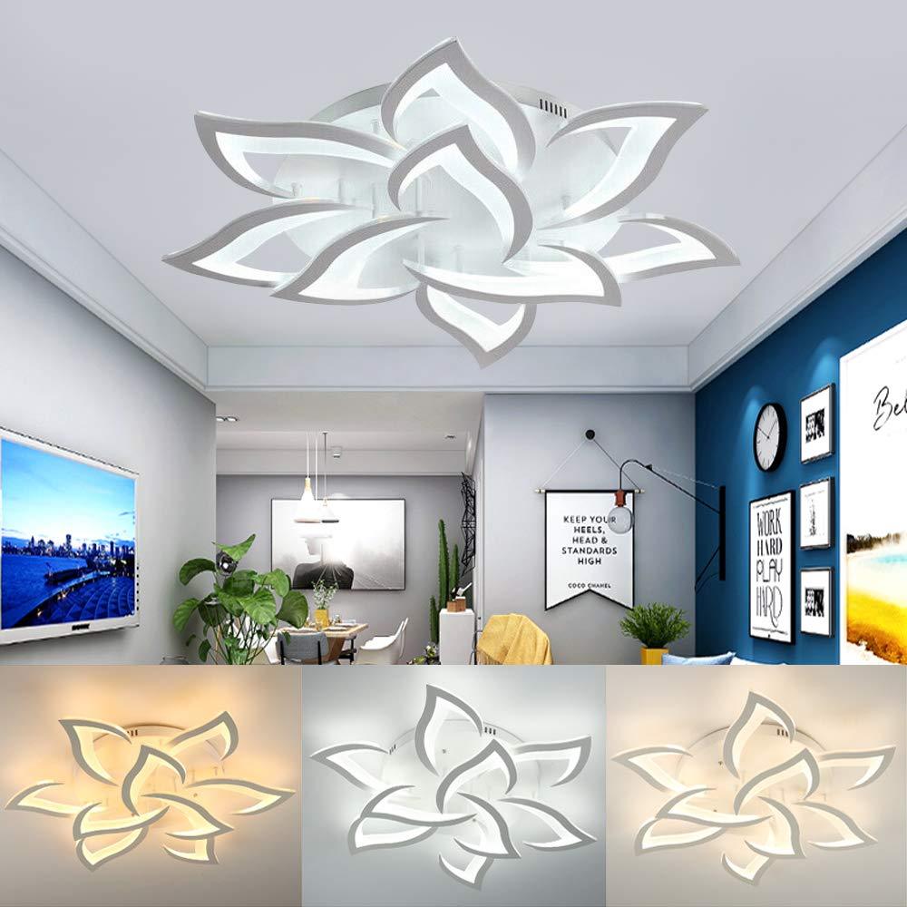 Modern LED Lotus Flower Petal Ceiling Chandelier