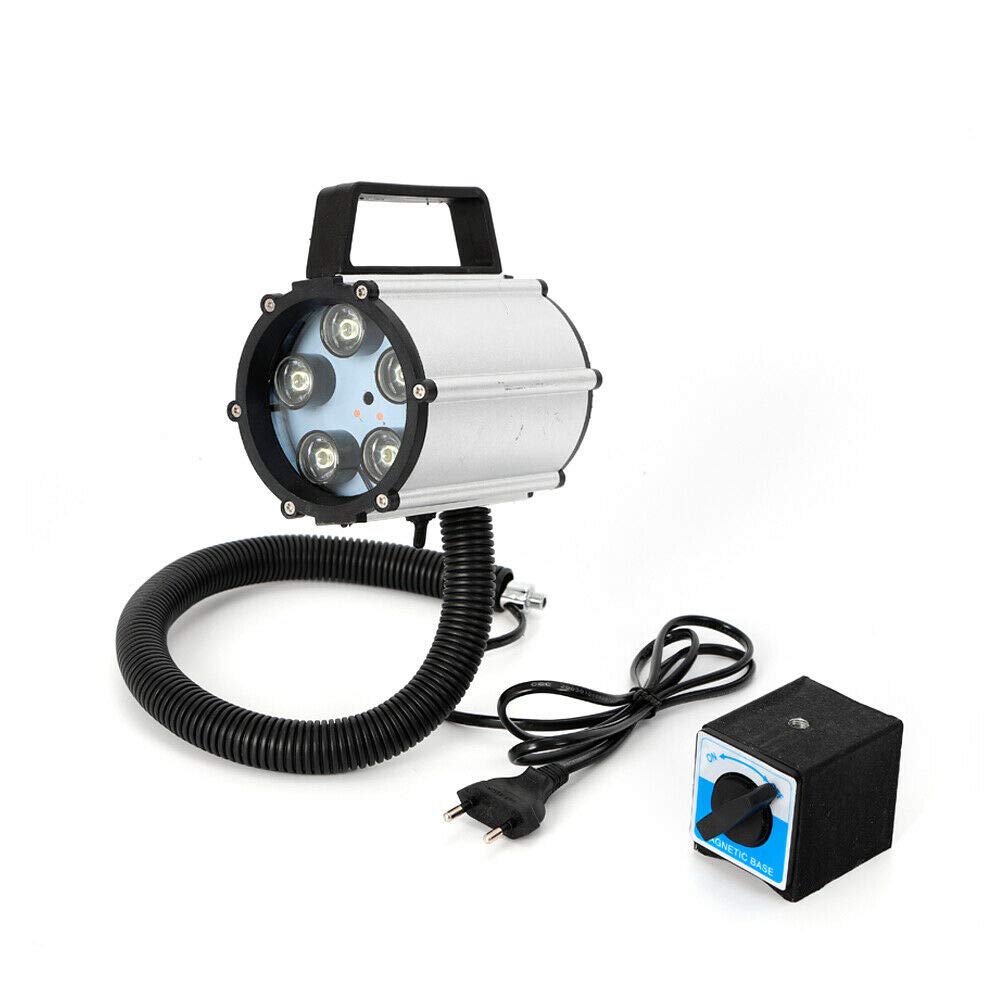 5W LED Drehmaschine Lampe Arbeitslicht Maschinenleuchte Wasserdicht Arm Licht  (Magnetfuß)
