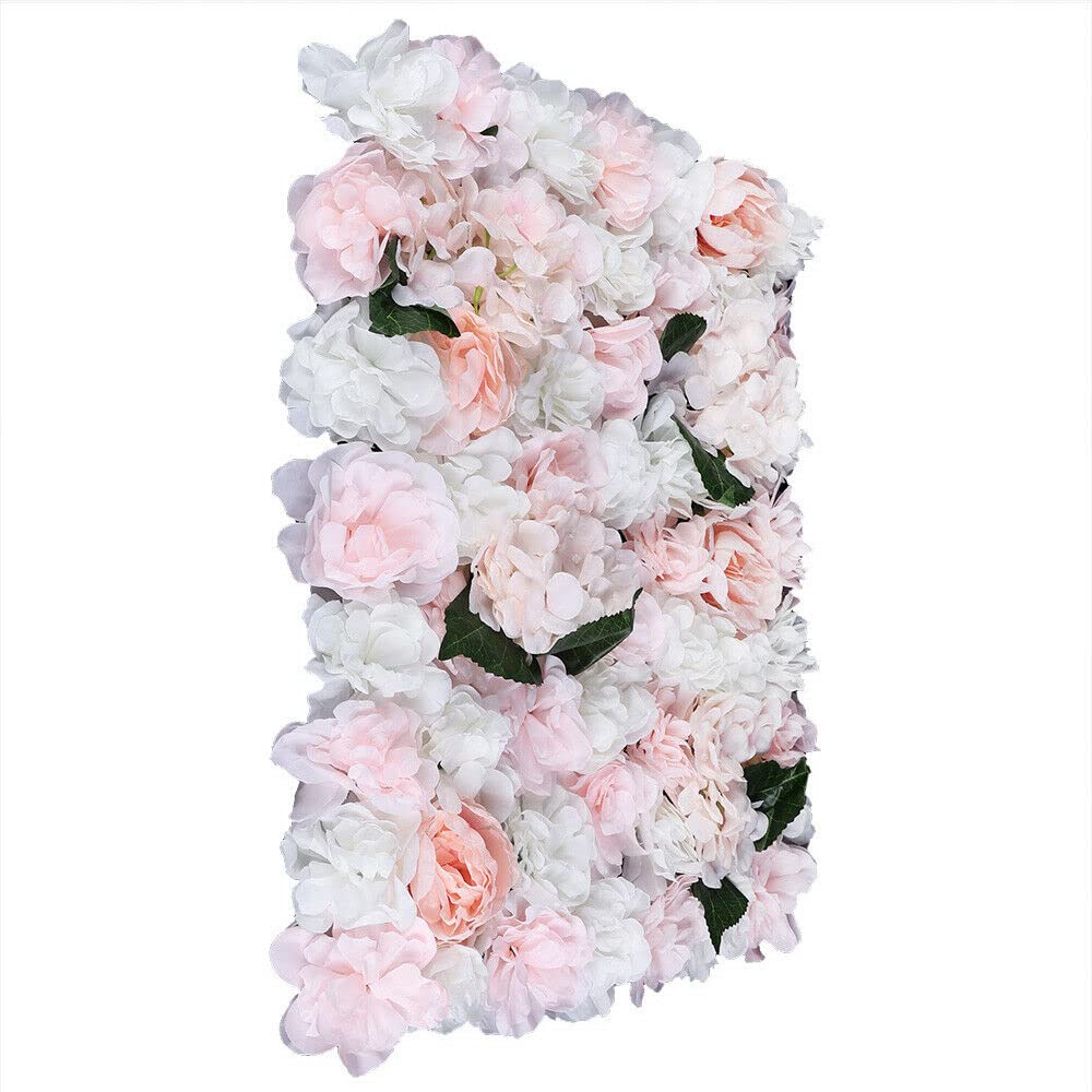6 Stück Künstliche Blumenwand Hortensien und Rose