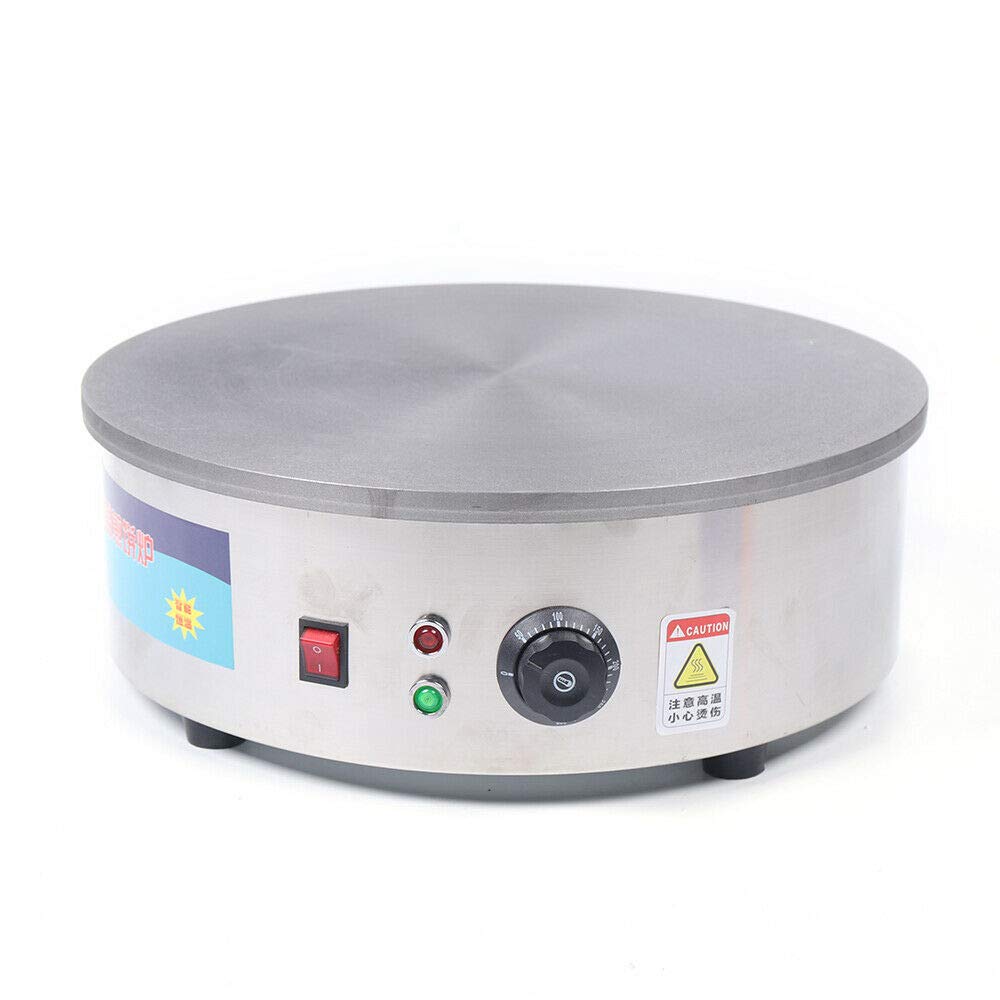 45CM 2800W Crepes Maker Machine Gastronomie Edelstahl 50-400 ℃ ideal für Crêpes Pancake Palatschinken