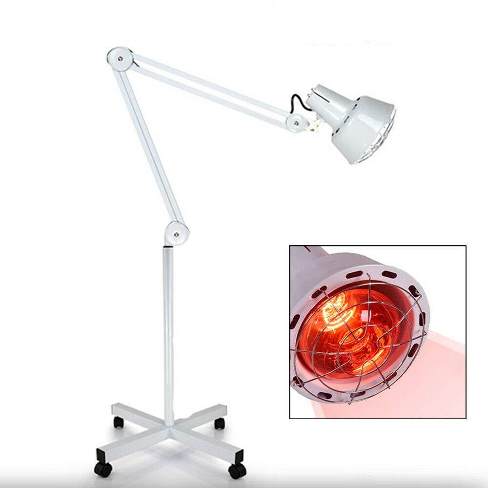 IR Heat Lamp, Floor Stand Infrared Heat Light 275W 110V,Reduce Muscle Pain 