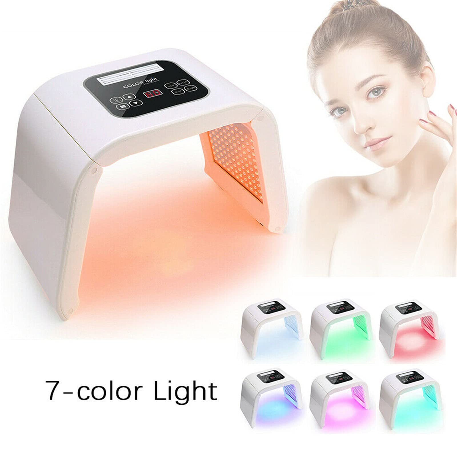7 Farbe Led Lichttherapie Hautverjüngung Lampe 