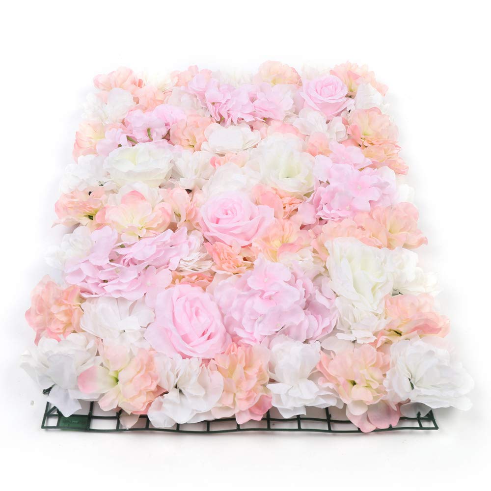 Künstliche rosafarbene Hortensieblumenwand Wand Seidenblume