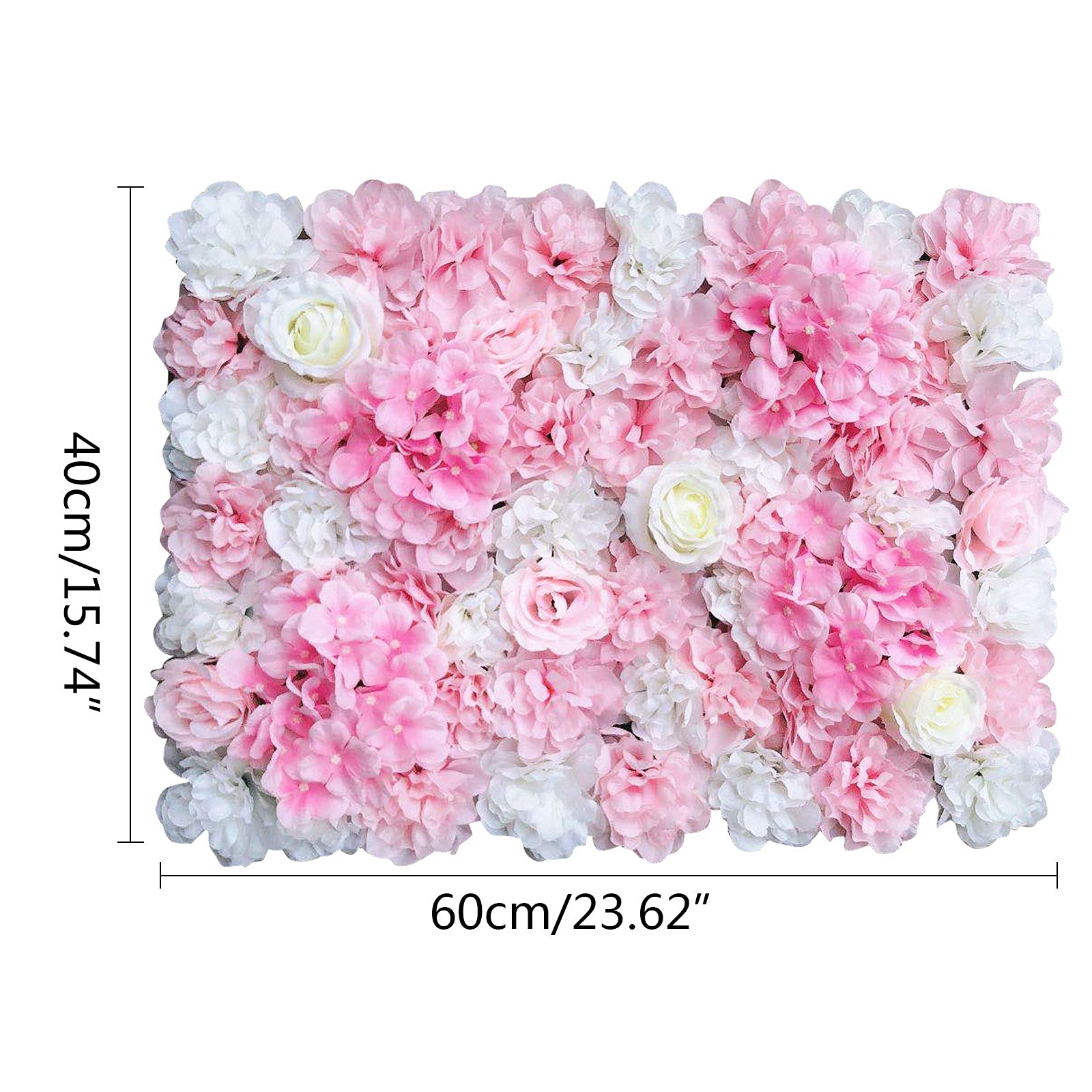 6X 40 * 60cm Künstliche Blumenwand