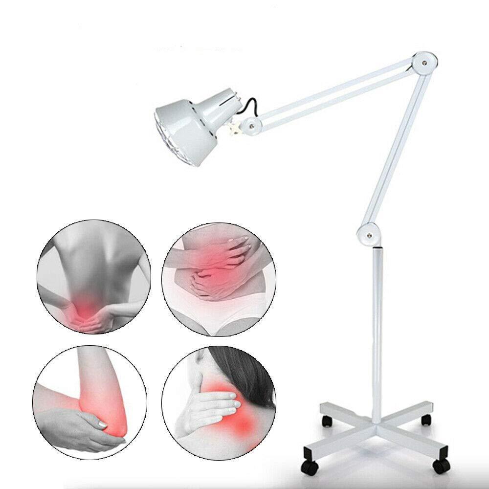 IR Heat Lamp, Floor Stand Infrared Heat Light 275W 110V,Reduce Muscle Pain  