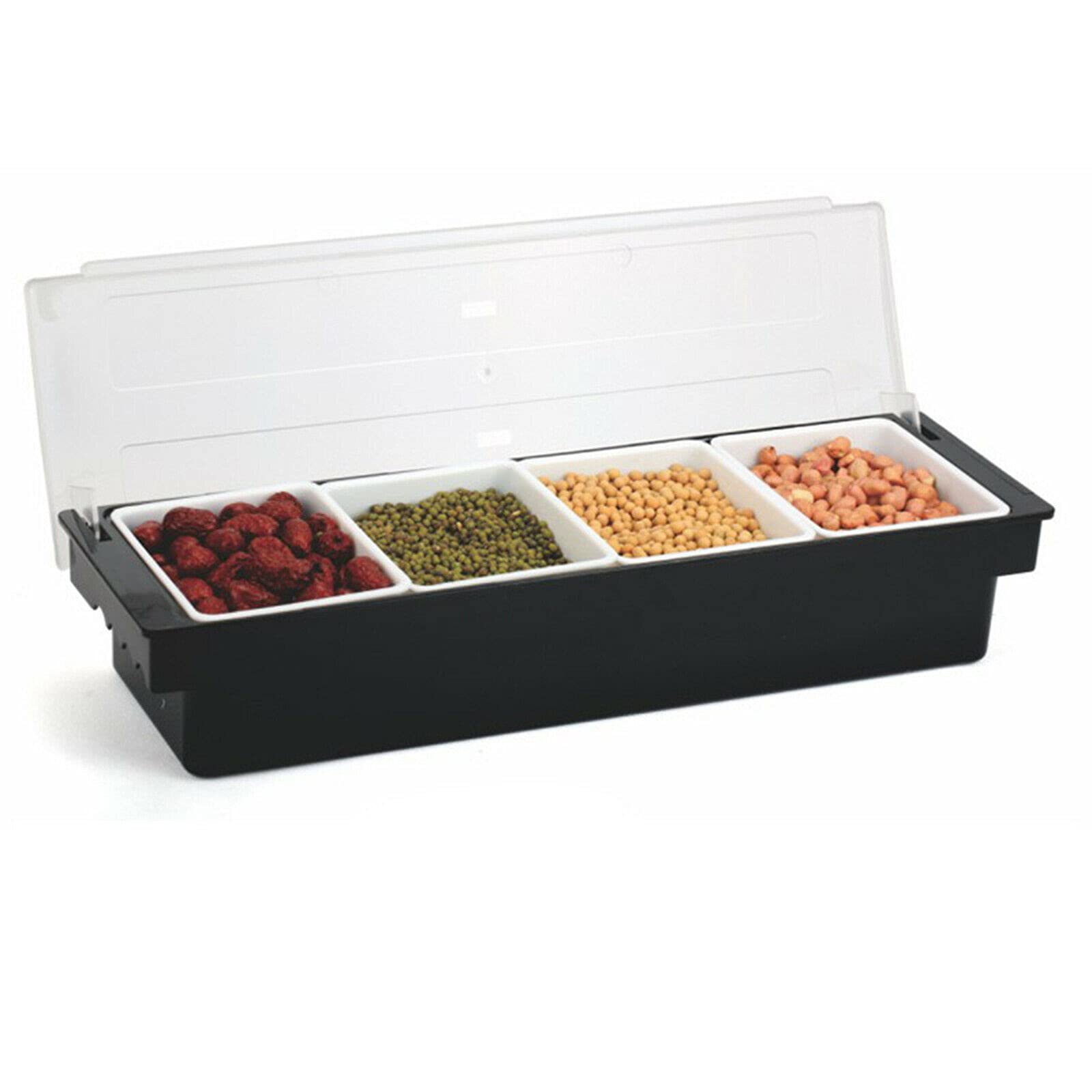 Snack-Serviertablett, Aufbewahrungsbox mit Deckel für Lebensmittel