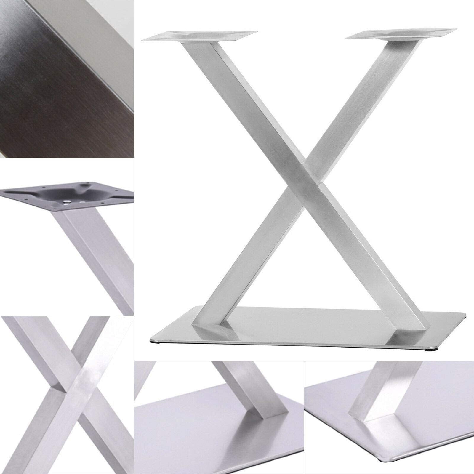 Edelstahl Tischgestell Modell X Untergestell Tischfuß Bistrotisch Gastro Tisch
