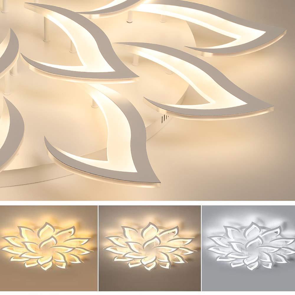 Moderne LED Blumen Deckenleuchten Acryl Heimleuchterlampe Dimmbar Deckenlampe