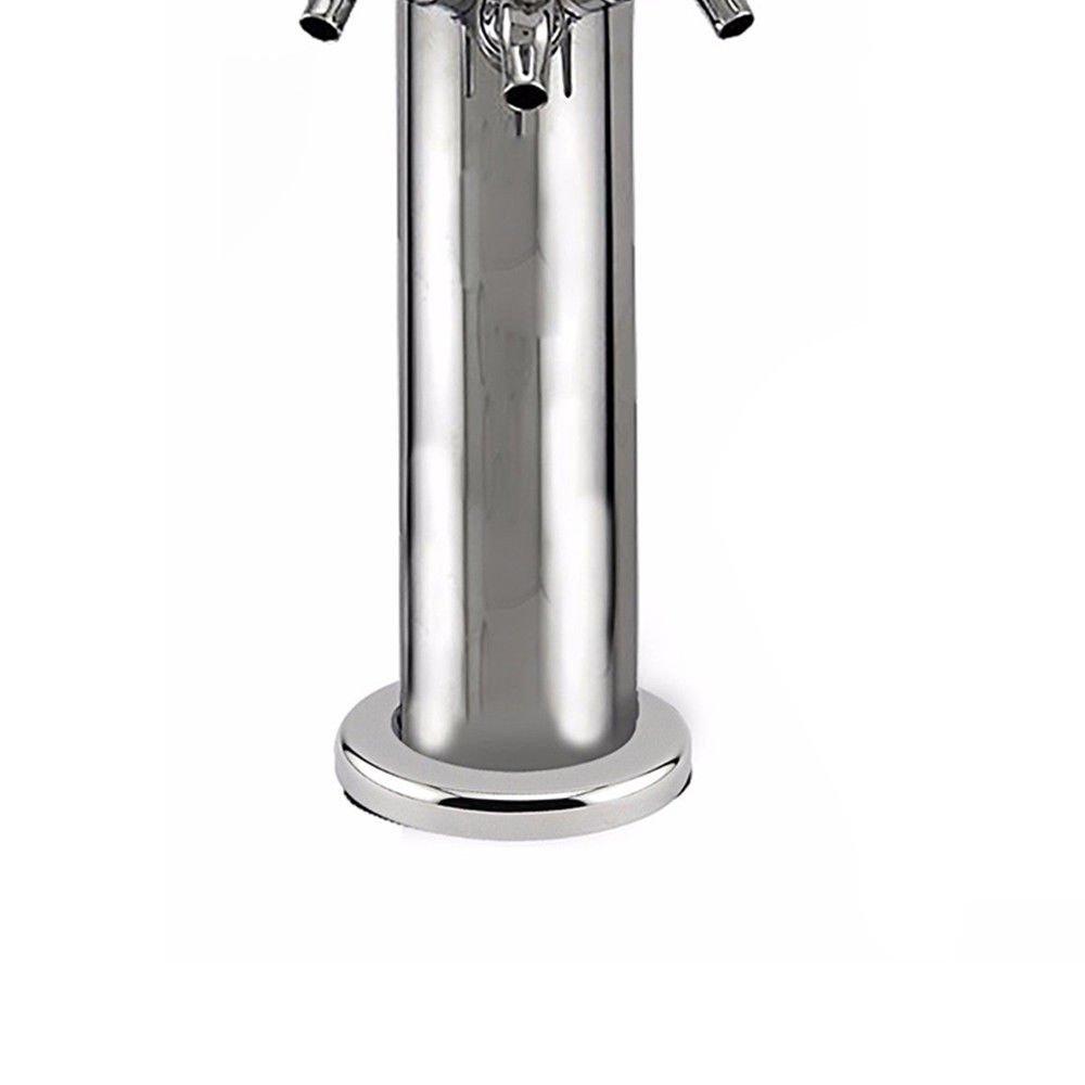  This beer tower has polished stainless steel body, durable and wear-resistant. 