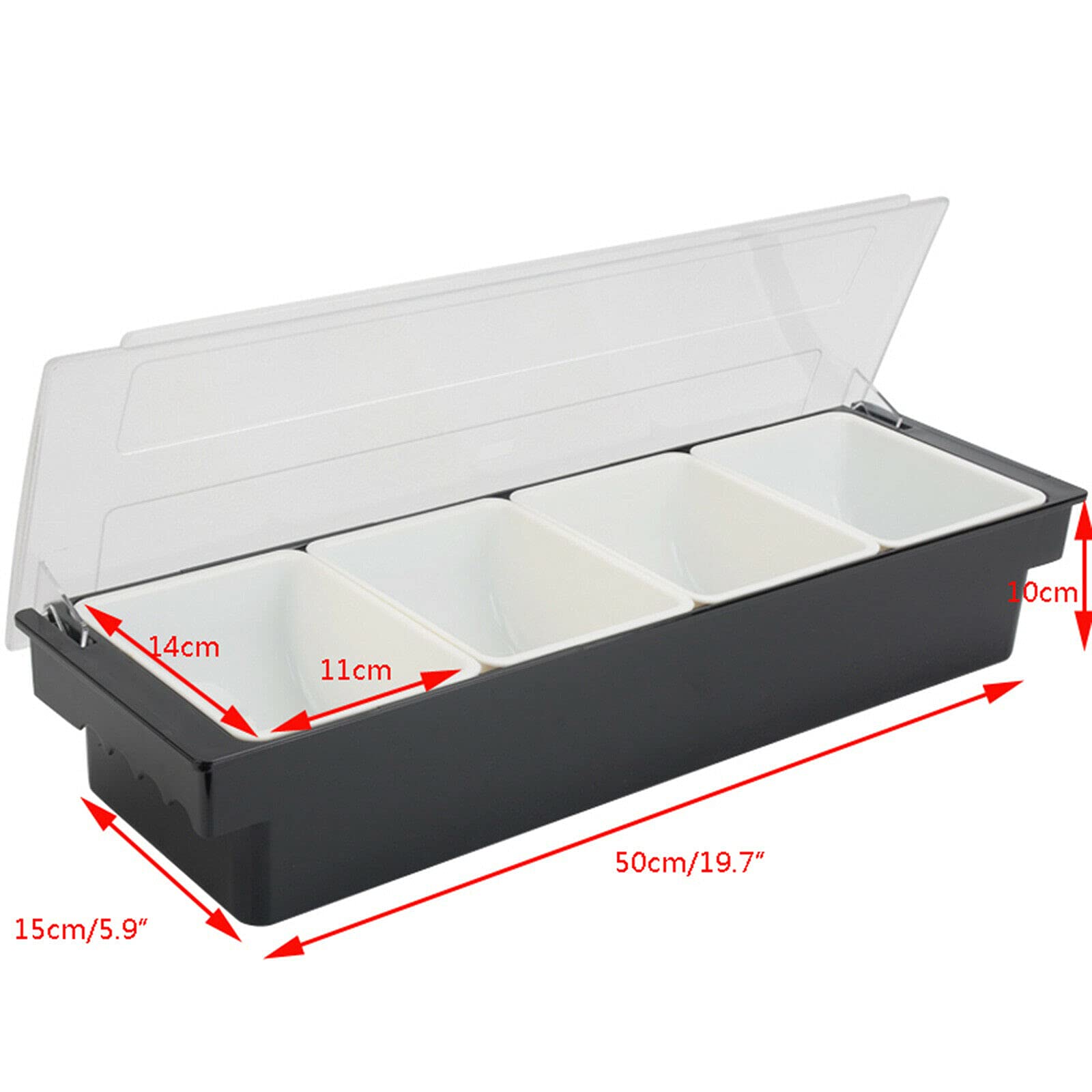 Snack-Serviertablett, Aufbewahrungsbox mit Deckel für Lebensmittel