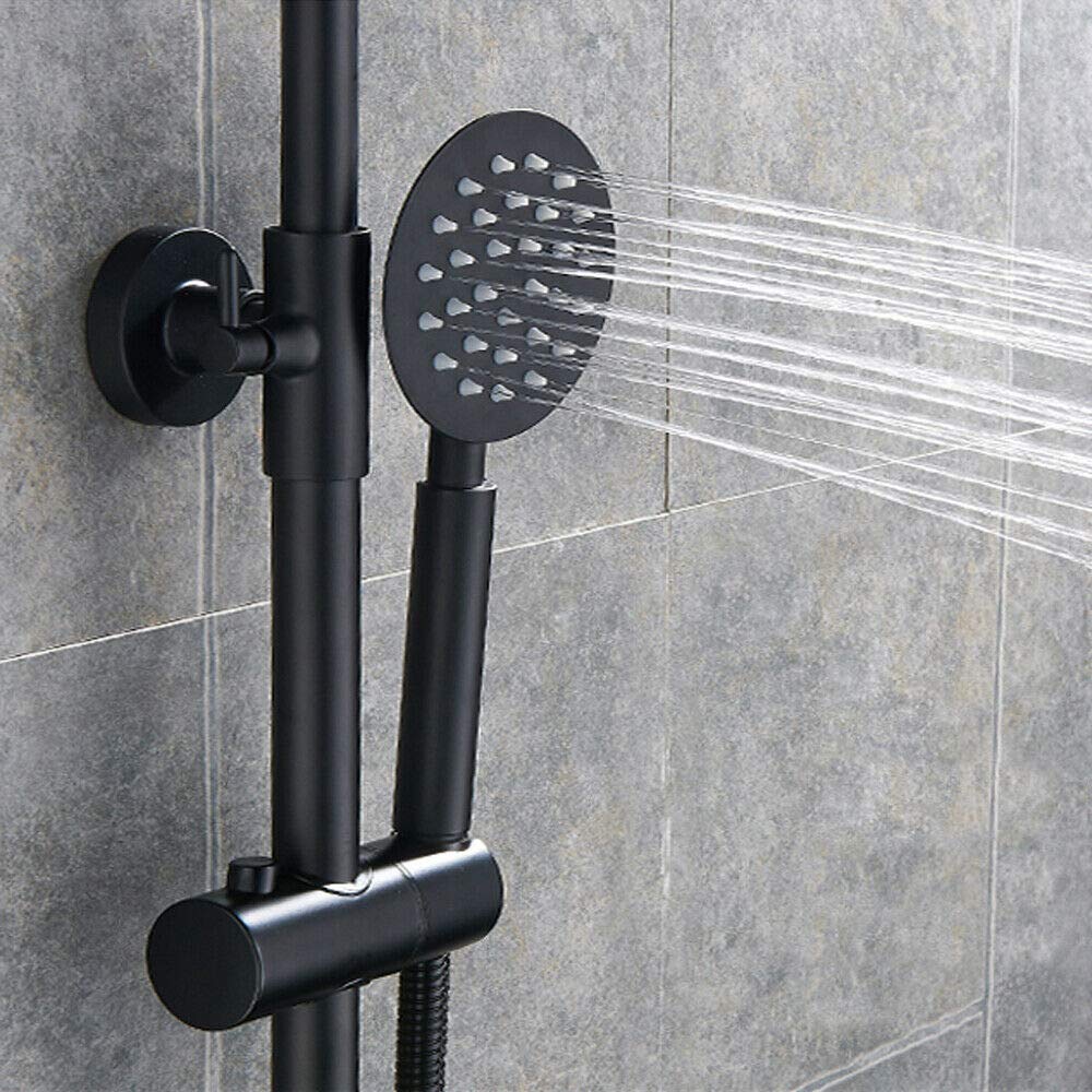 Retro Schwarz Bad Duscharmatur Duschsystem mit Handbrause