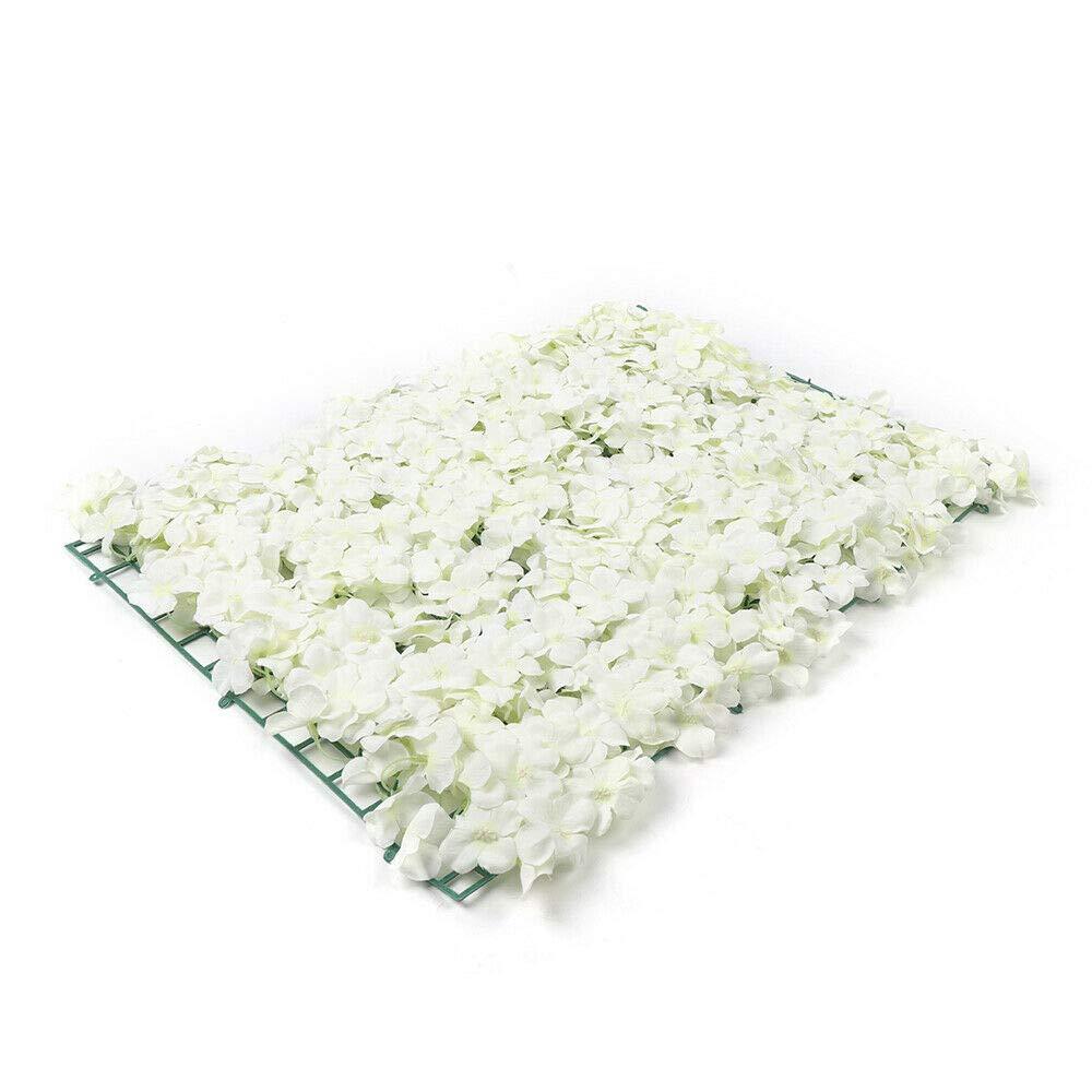 16" x 24" White Artificial Flower Wall 
