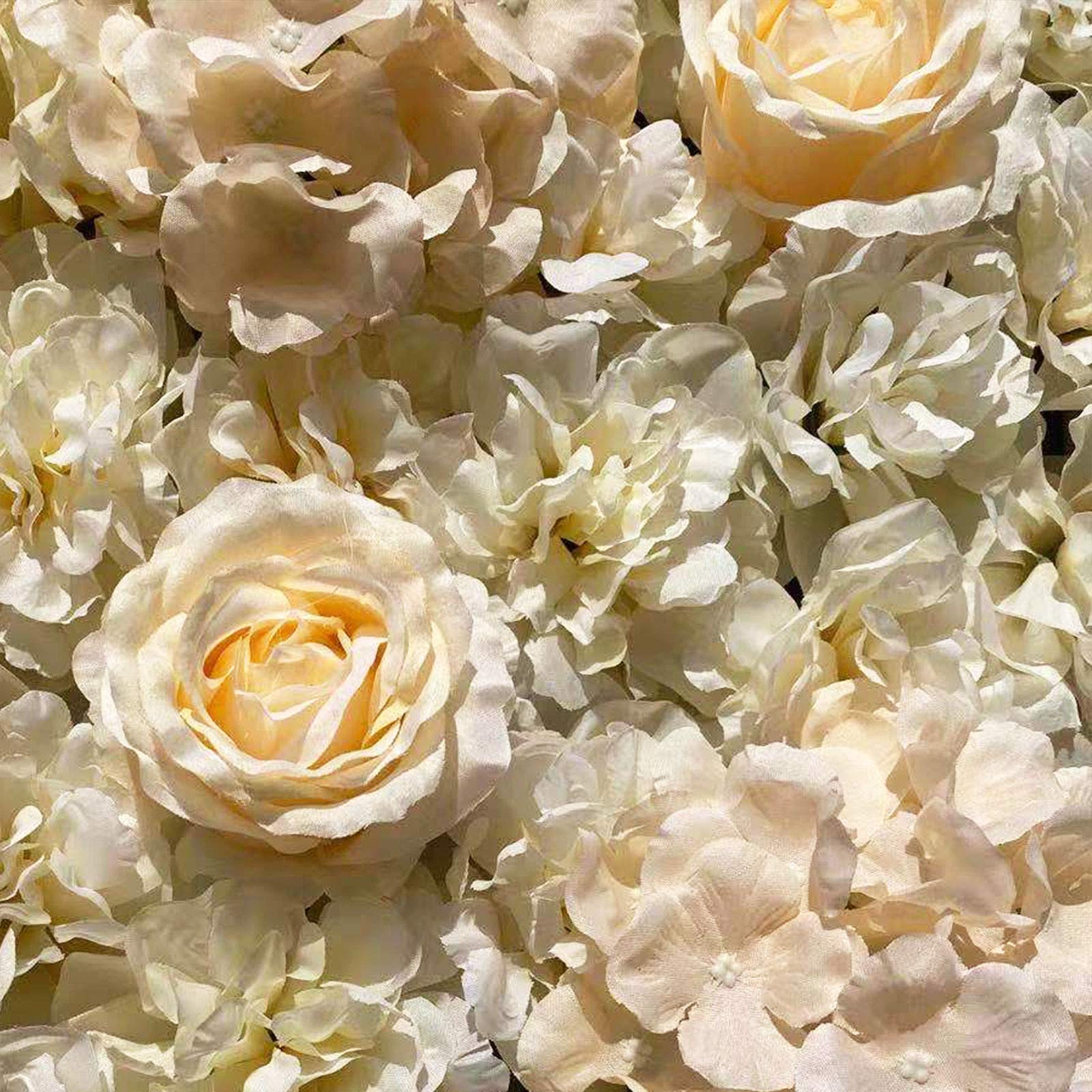 6 Stück 40 x 60 cm Künstliche Blumenwand Rosenwand