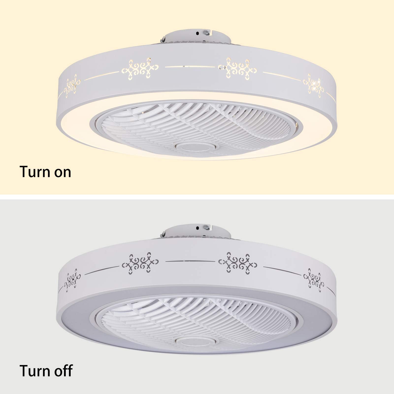 LED Deckenventilator mit Beleuchtung und Fernbedienung
