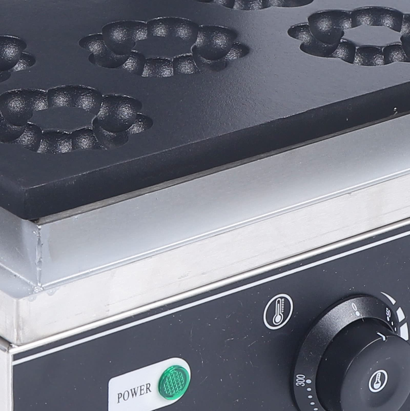 1500W Non-stick Donut Maker Machine, Stainless Steel Baker Machine 50~300â„?Dual Control Doughnut Maker