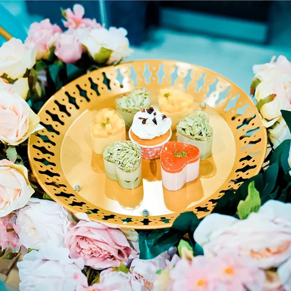 unique Gold Cake Flower Stand