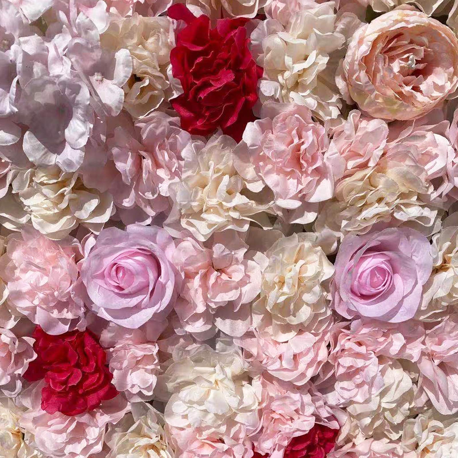 10 Stück Künstliche Blumenwand 40x60cm Blumen Wandpaneel Rosenwand