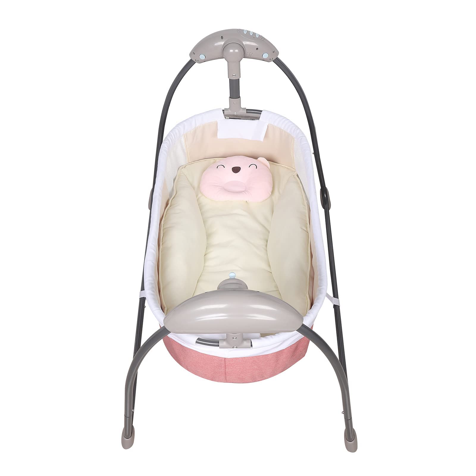 100-240V Elektrische Fernbedienung Babywippe Bett (Rosa)