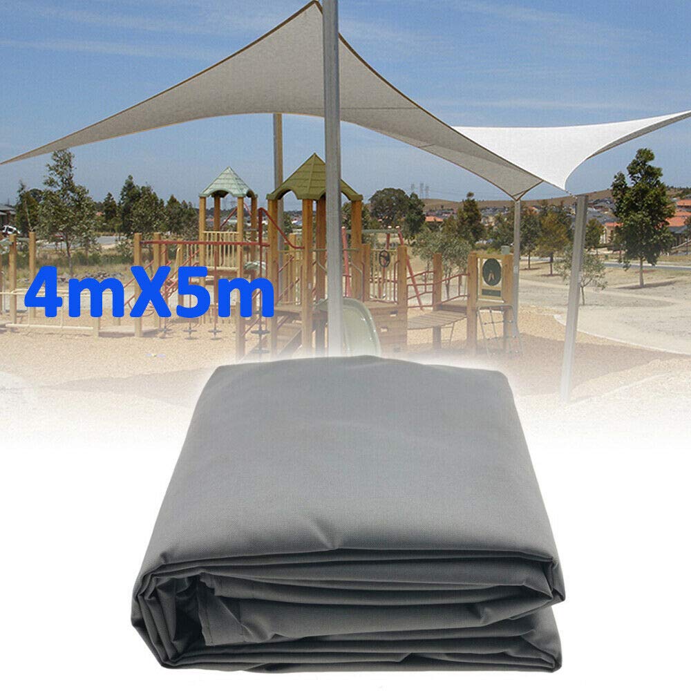 4x5M Sonnensegel Sonnen-Regenschutz Wasserdicht Windschutz UV-Schutz Segeltuch