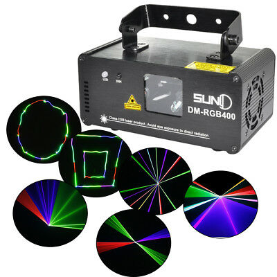 DM-RGB400 SUNY DMX  RGB Laser Effekt Beam Licht Party Lamp Fernbedienung