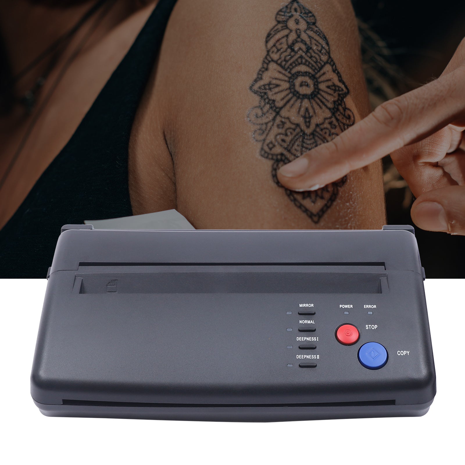 5W Tattoo Transfer Maschine System Schablonen Kopierer Drucker Thermal Stencil, effektive Scanbreite 210 mm