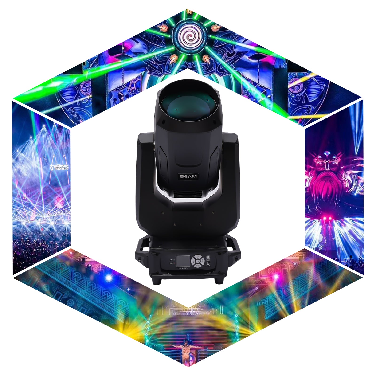 9R 260W LED Bühnenlicht Moving Head Beam Licht Regenbogen Effekt DJ Disco Stage Bühnenbeleuchtung  Disco Scheinwerfer