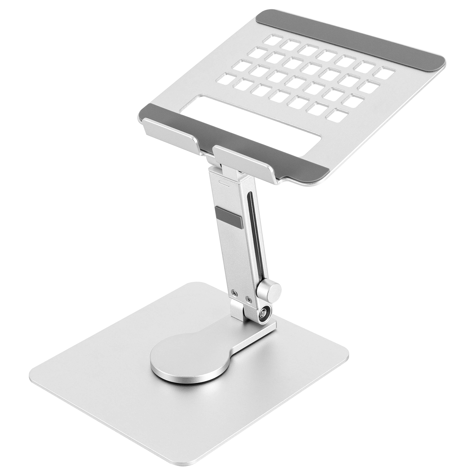 Tablet-Ständer mit 360 drehbarem Fuß, höhenverstellbarer Aluminium-Tablet-Halter für den Schreibtisch