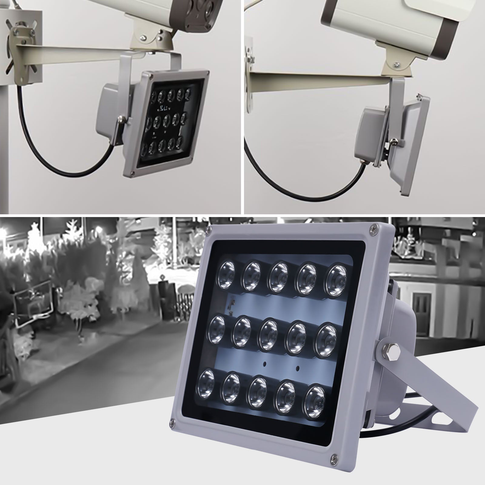 15 LED Überwachungskamera Infrarot-Nachtsicht IR-Licht Beleuchtungslampe