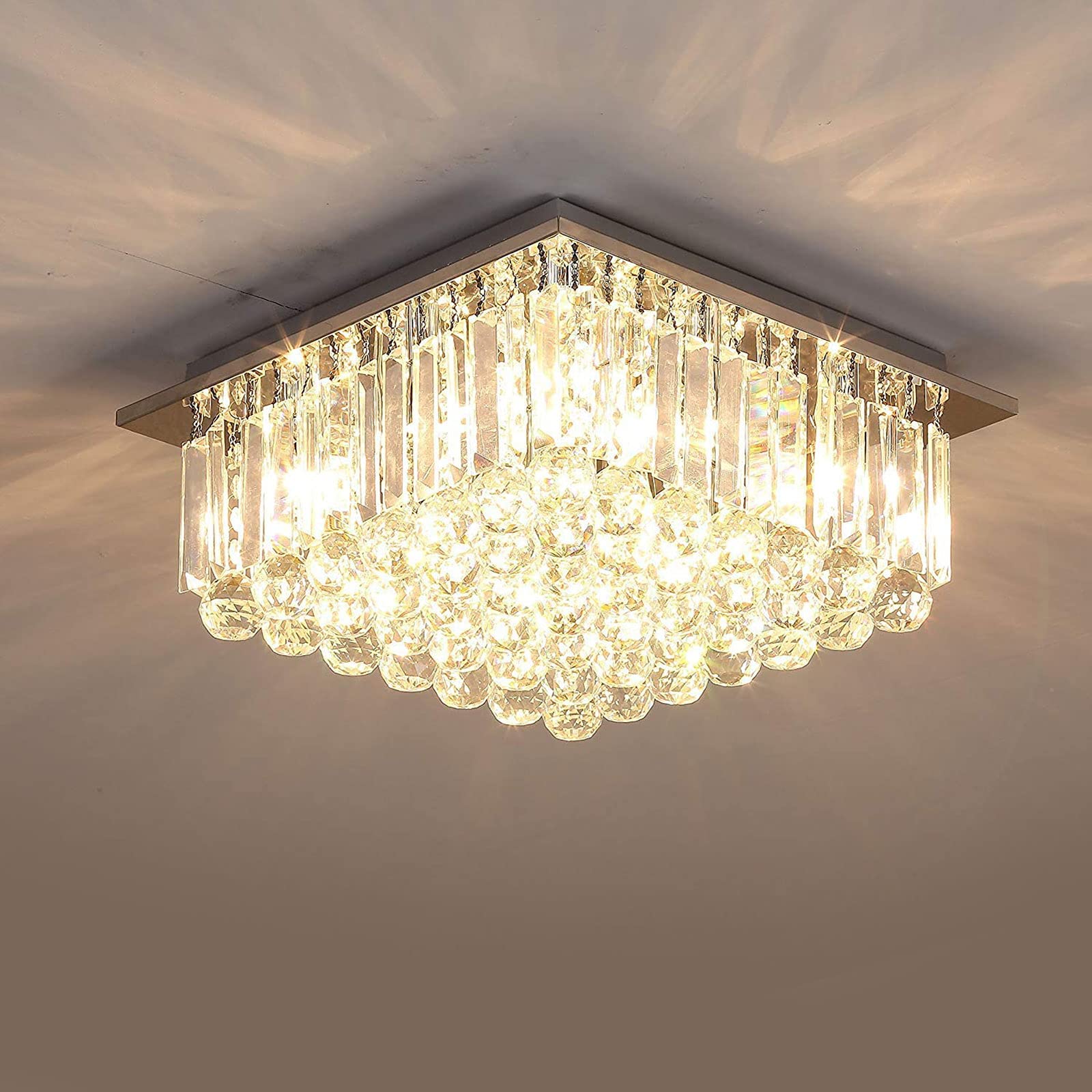 Regentropfen Deckenlampe Wohnzimmer  Deckenlampe Dimmbar Leuchte LED Pendelleucht