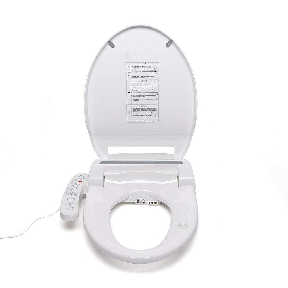 Bidet Sitz Smart Dusch mit Düse Toilettensitz Gewärmter Sitz Weiß