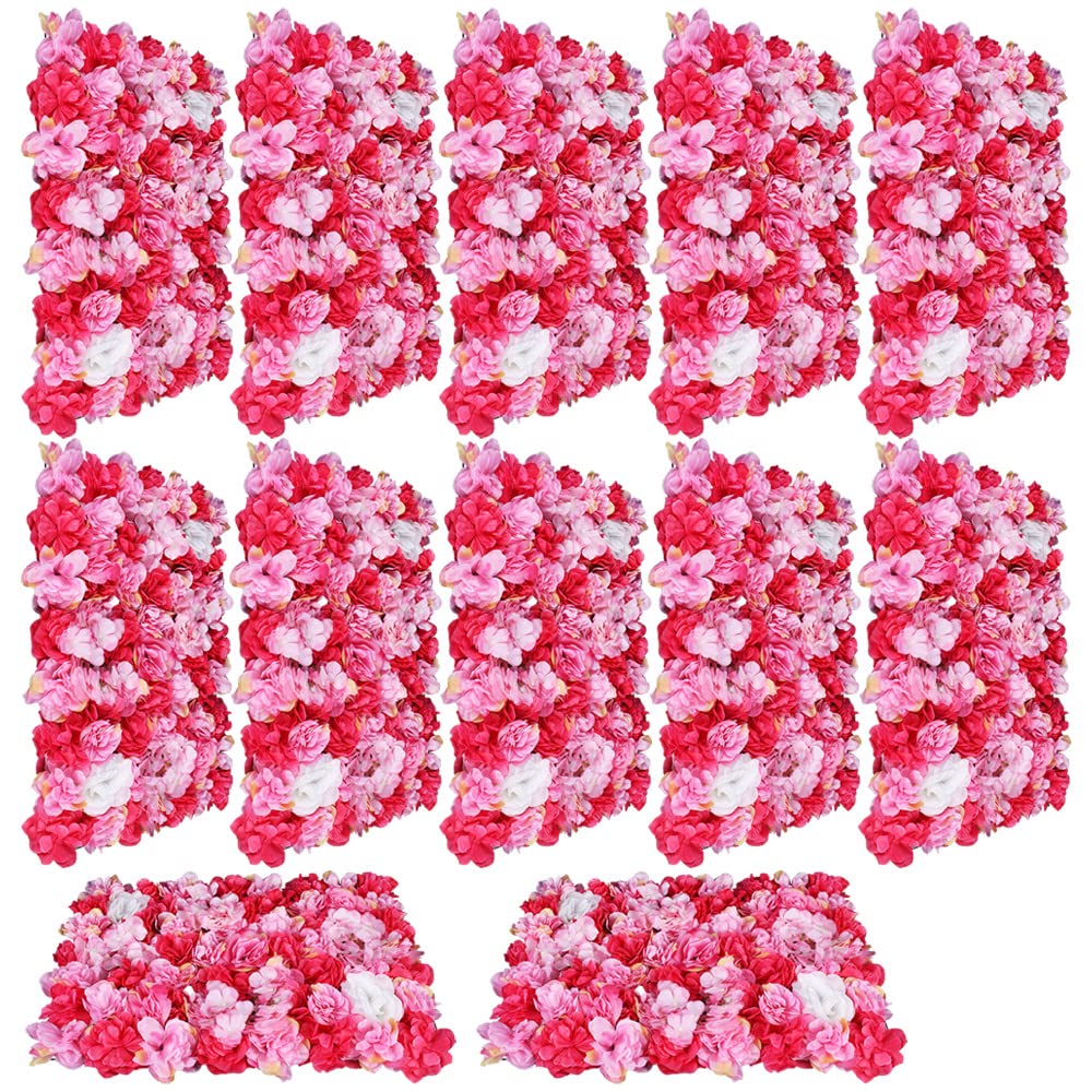 12 Stück künstliche Blumen Wand Rosen Wand