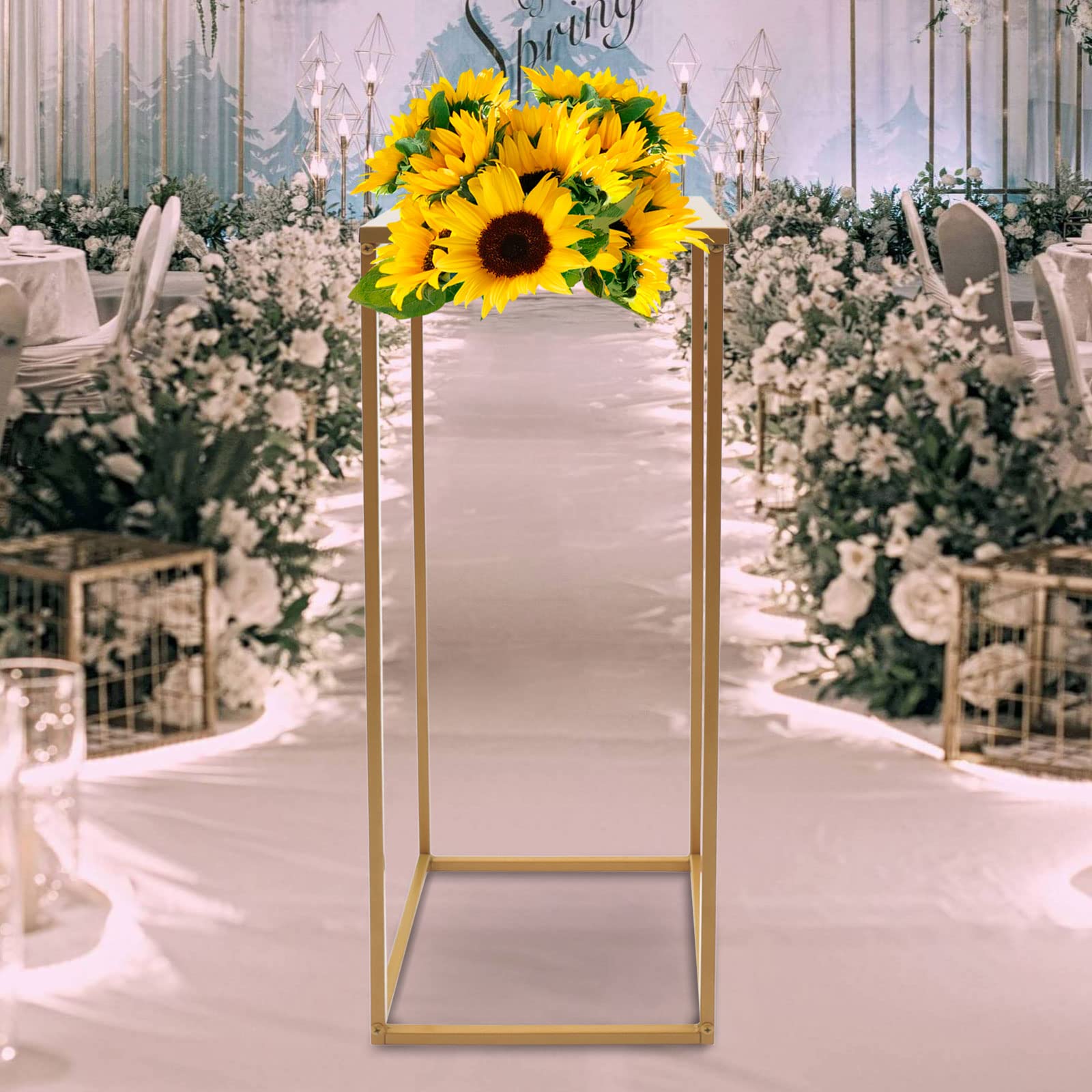 10 Stück Hochzeit Blumenständer Gold Blumenhocker