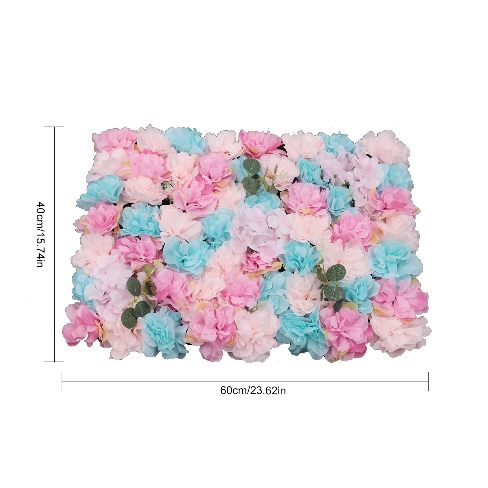 40*60cm 12x  Künstliche Blumen Säule Wand Blumenwand Rosenwand DIY Schöne Hintergrunddekoration