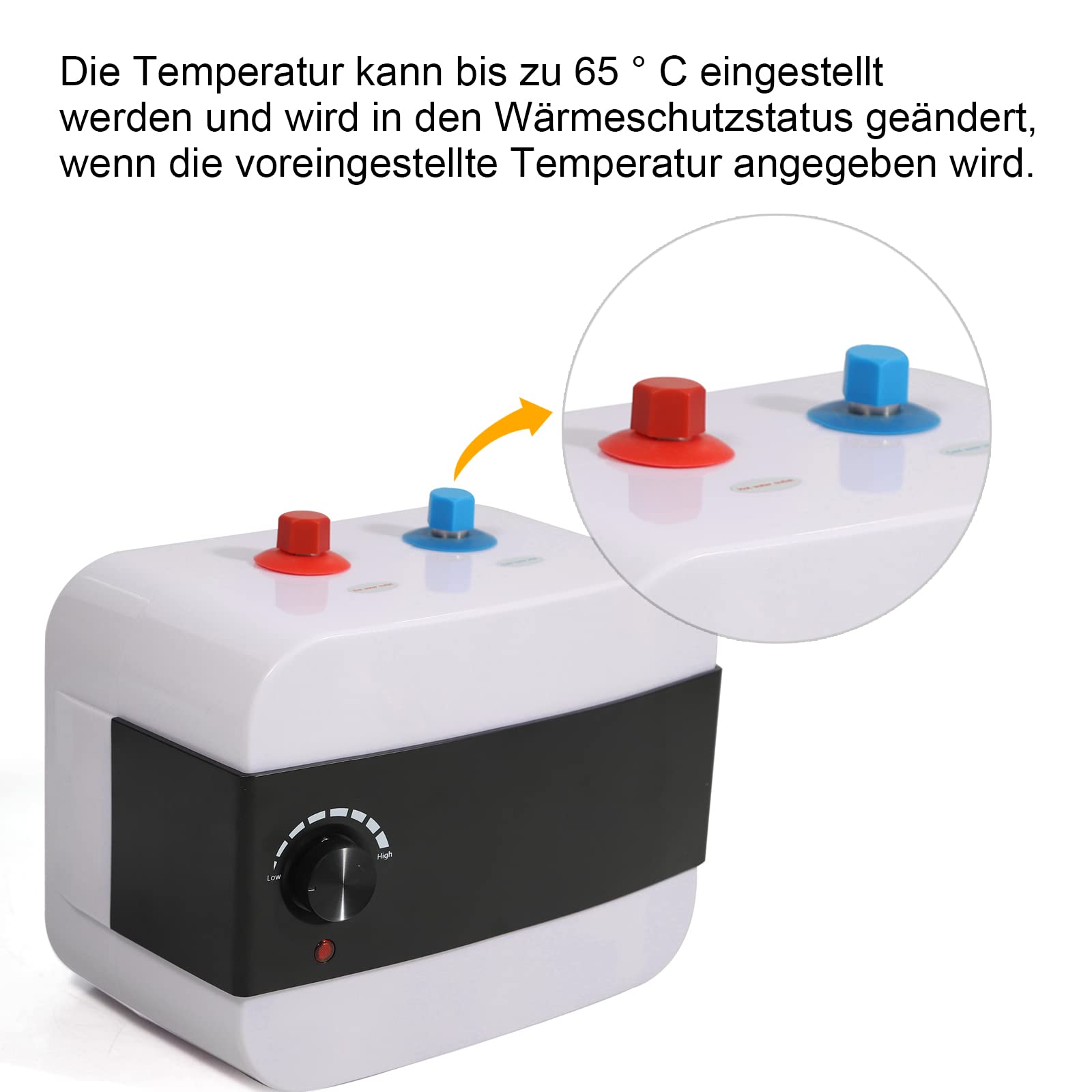 Klein 6L Elektrische Durchlauferhitzer Warmwasserbereiter Boiler für Küchen, Hotels, Friseursalons