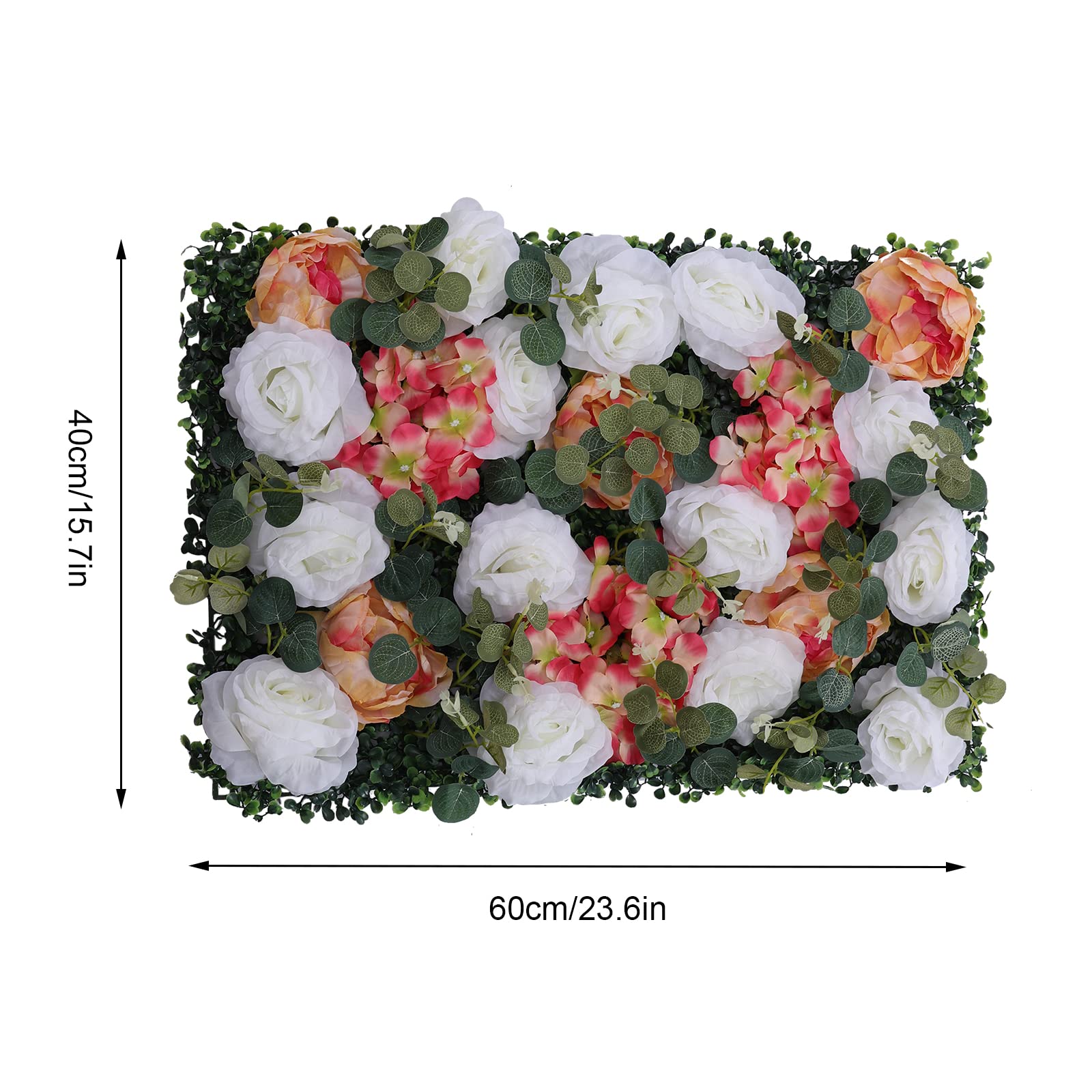6 Stück Blumenwandpaneel Künstliche Blumenwand Künstliche Pflanzen