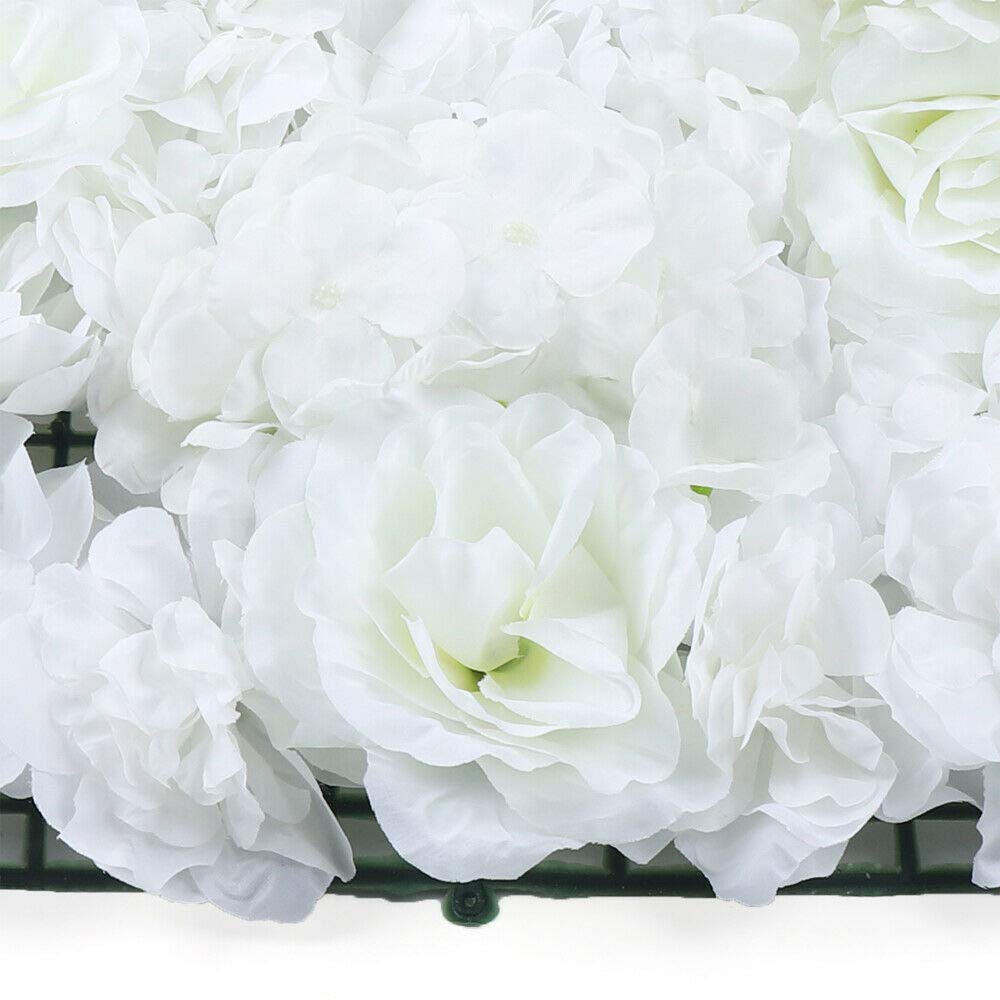 40 * 60cm 9 Stücke Weiß Blumenwand Rosenwand Künstliche Seide Blume Garten DIY Hochzeit Nachbildung